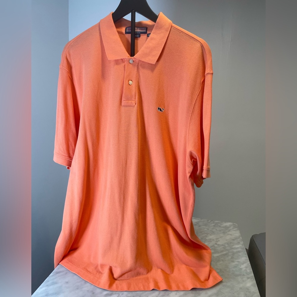 Vineyard Vines Vibrant Orange Polo Shirt